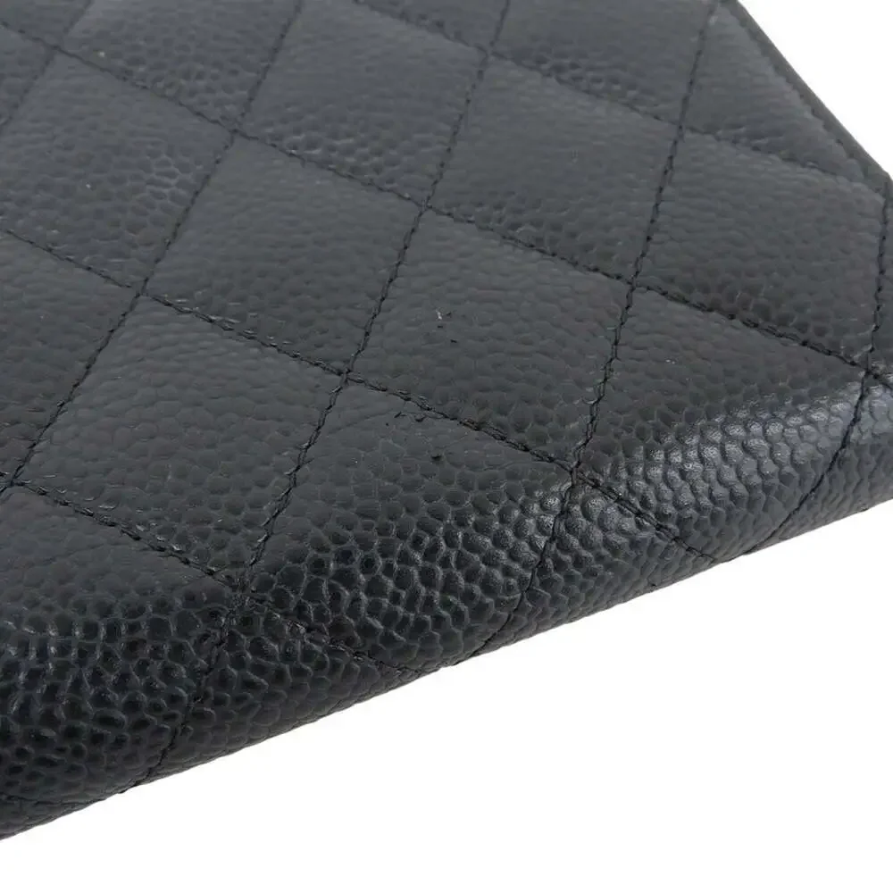 CHANEL Black Logo Wallet